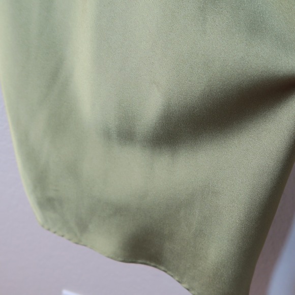 House of CB Myrna Olive Corset Satin Slip Dress Timeless Elegant - Picture 4 of 14